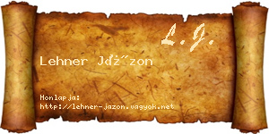 Lehner Jázon névjegykártya